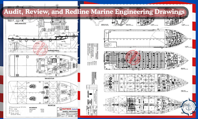audit, review and redline marine engineering drawings