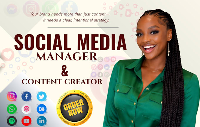 be your social media marketing manager and content creator