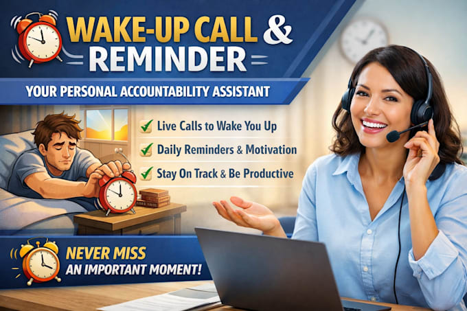 be your personal daily wake up call, reminder and accountability assistant