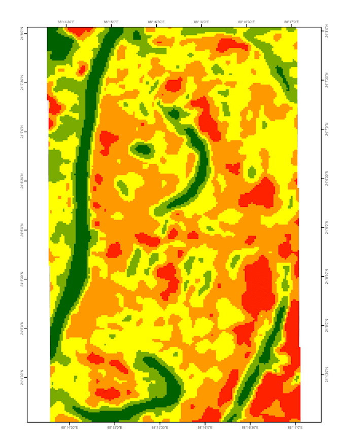 do gis spatial analysis, ndvi, lulc and thematic mapping etc