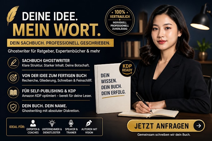 ghostwrite your nonfiction book or ebook in german ghostwriter deutsch kdp novel