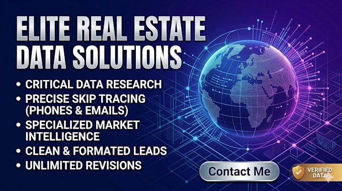 do professional real estate data entry and property research