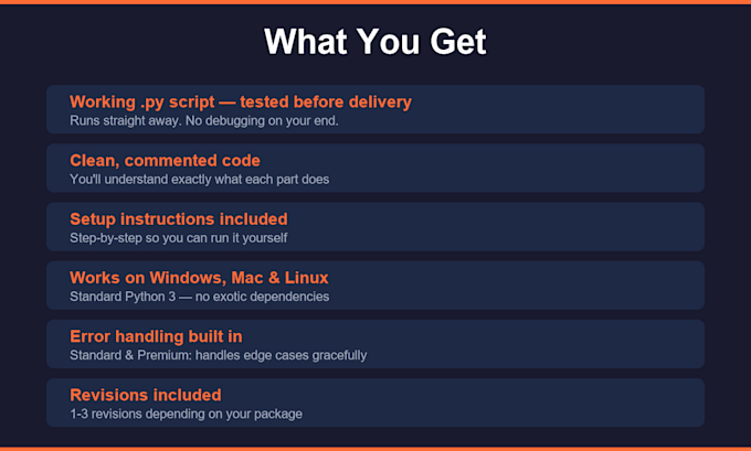 write a python automation script to automate repetitive tasks