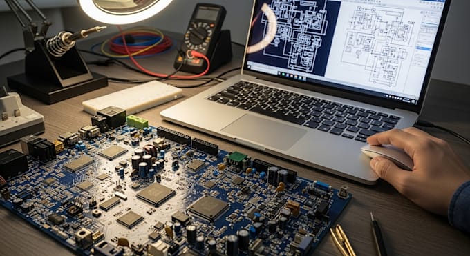design custom pcb schematics and layouts for your electronics project