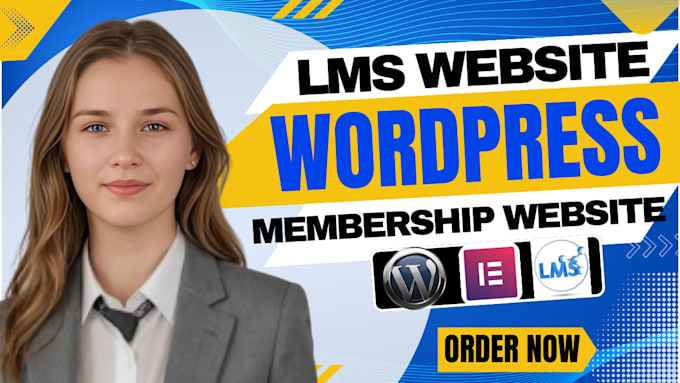develop wordpress lms website, membership site learndash online course platform