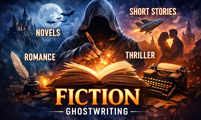 fiction ghostwriter, ebook writer, ghostwriter, kindle