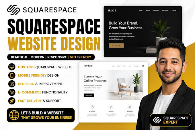 design a stunning squarespace website for your business