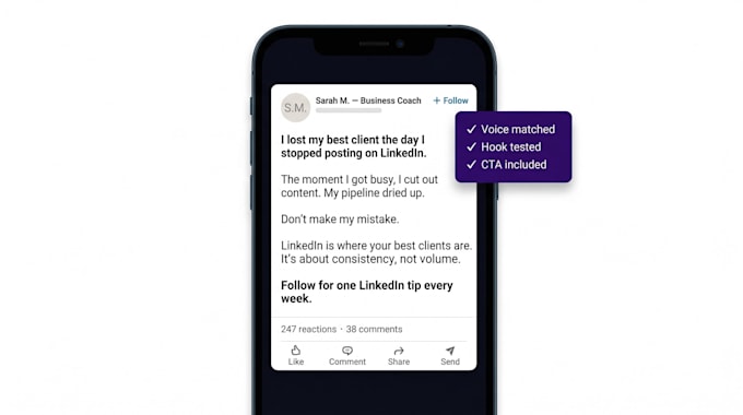 ghostwrite linkedin posts for founders coaches