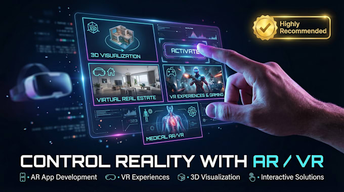 develop ar app, VR experience, webar augmented reality app for ios, android