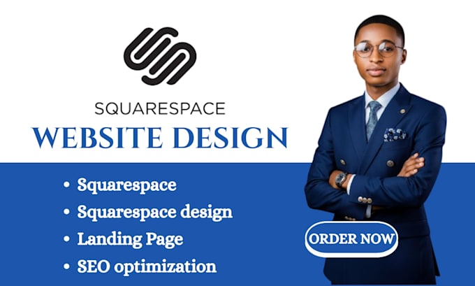 build squarespace website, design or redesign squarespace landing page seo