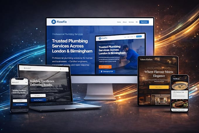 make fully reponsive website and SEO for your business starting from 90