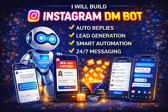 build instagram dm automation bot for lead generation and auto replies system