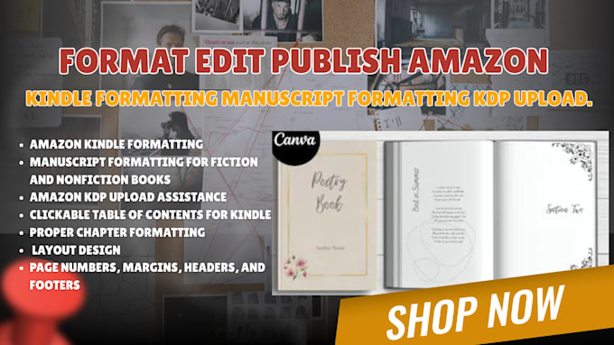 format edit publish amazon kindle formatting manuscript formatting kdp upload