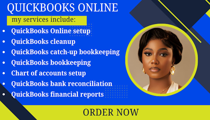 quickbooks online setup cleanup catchup  bookkeeping quickbooks financial report