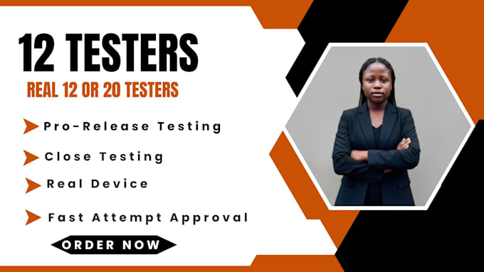 provide 12 testers, 20 testers, app testing, app review for 14 days