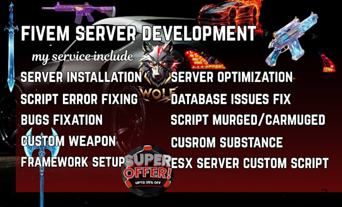 develop, fix, or build your fivem server qbcore esx developer