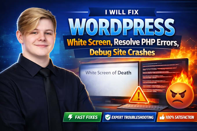 fix wordpress white screen resolve PHP errors debug site crashes