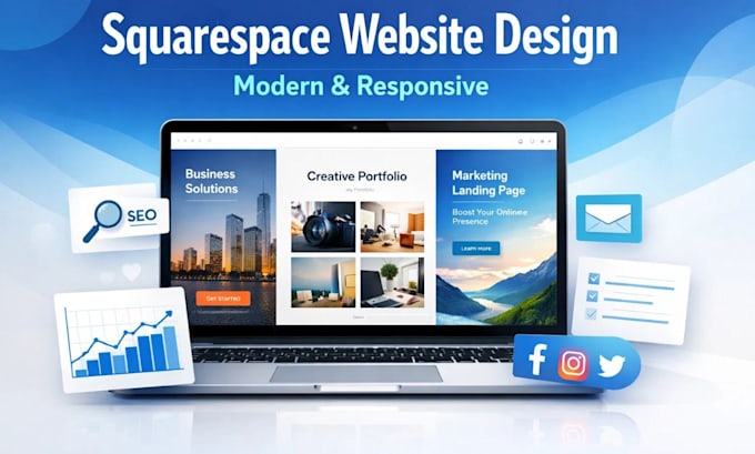 design a modern squarespace website