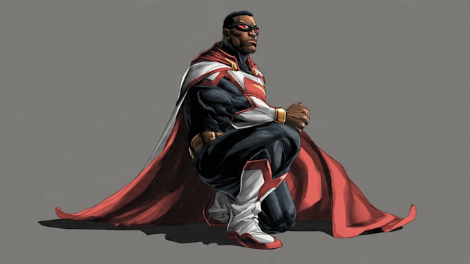 superhero character for comics