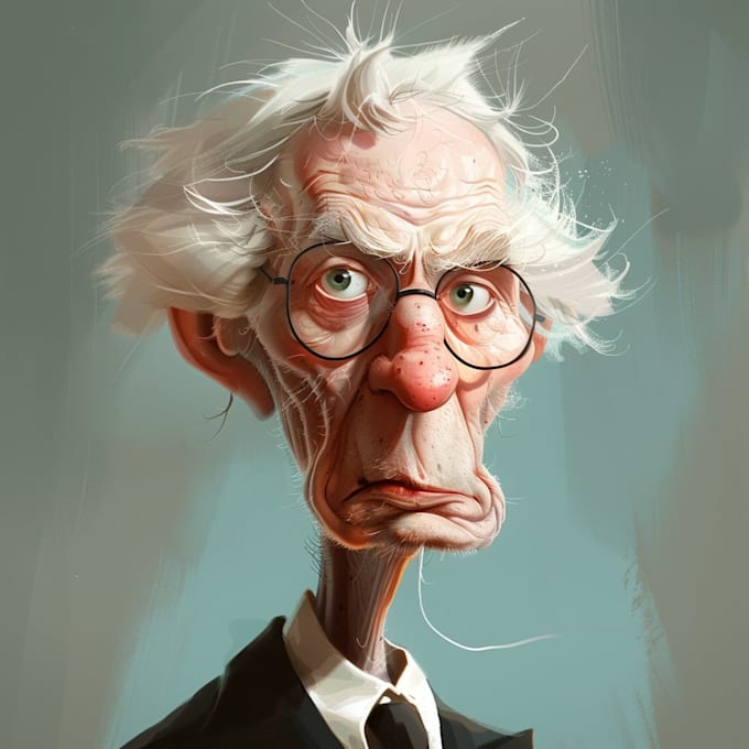draw artistic cartoon caricatures
