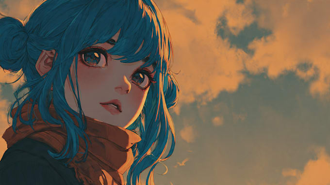 anime character, fanart, and original character