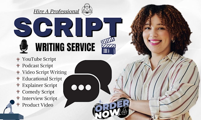 be your youtube script writer, video script writing, podcast script, documentary