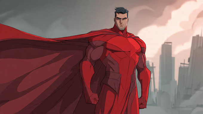 superhero character for comics