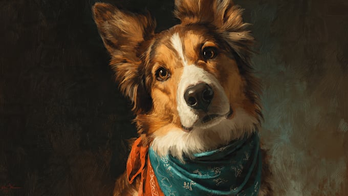paint stunning pet portrait