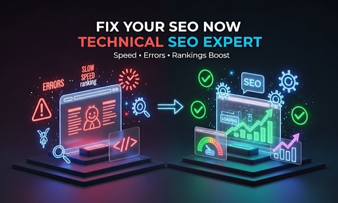 fix SEO errors and improve your website speed optimization