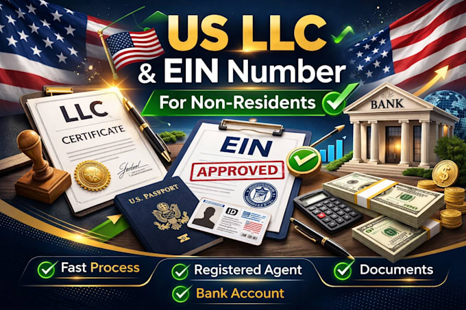 form a US llc for non residents with ein and full documents