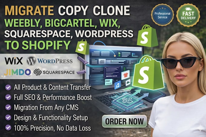 migrate copy clone weebly bigcartel wix squarespace wordpress to shopify