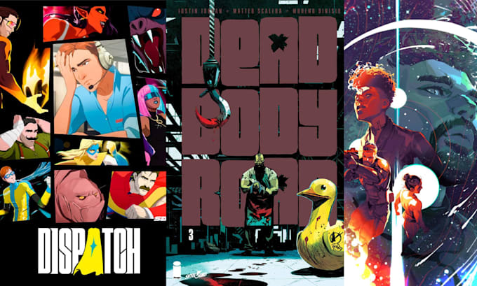 draw comic book cover webtoon cover comic graphic novel book cover design comics