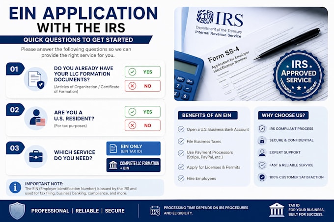 apply for your ein with the irs