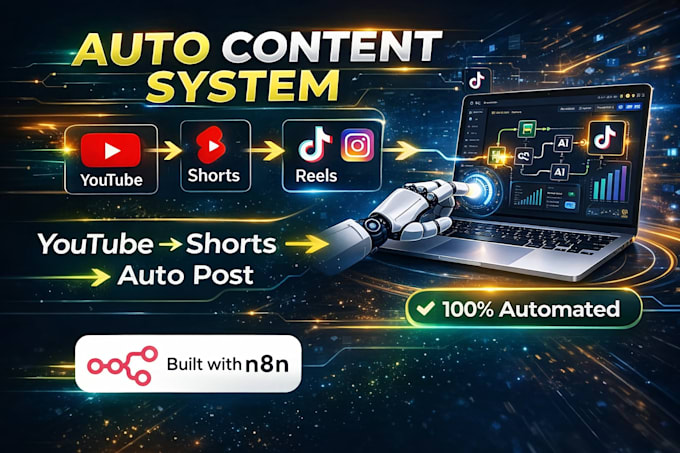 build ai content automation system using n8n auto post videos fix n8n workflow