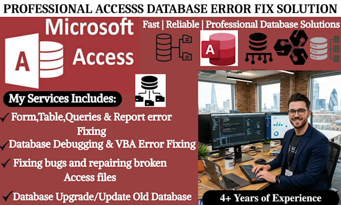 fix, design, and upgrade your microsoft access database for better performance