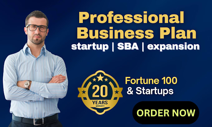 write a business plan with a financial plan for startups, business plan writer