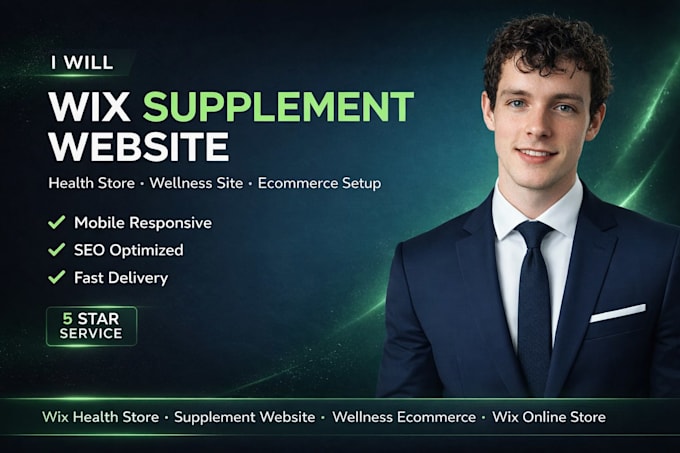 create wix supplement website, wix wellness store, supplement ecommerce site