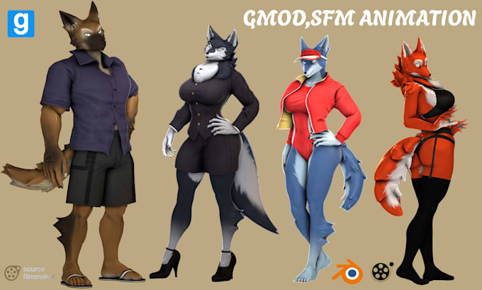 edit create custom sfm character, gmod, tf2 character, mmd, vrchat avatar, l4d2