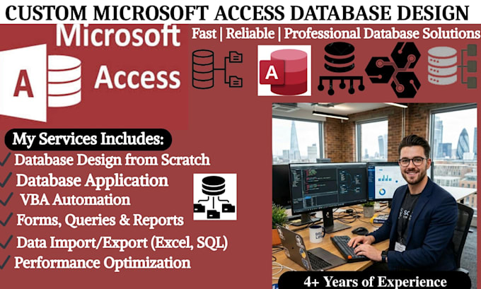 create a microsoft access database application for your business