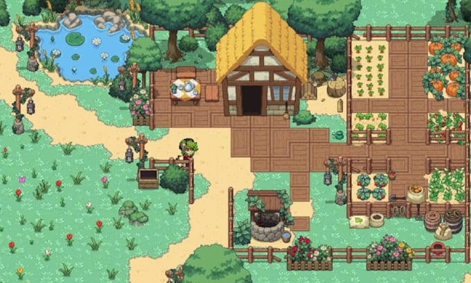 create pixel art tileset 2d sprite sheet character animation sprite rpg maker