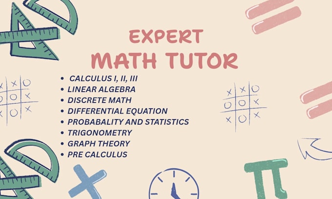 tutor you in calculus 1, calculus 2, and multivariable calculus