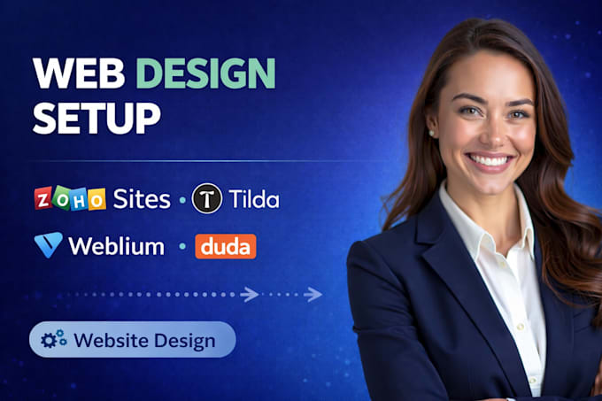 design redesign website on zoho tilda weblium duda