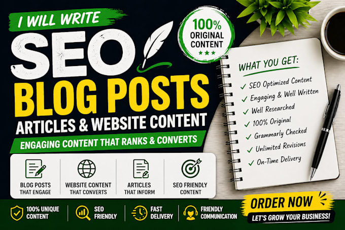 write engaging blog posts and SEO articles with best points