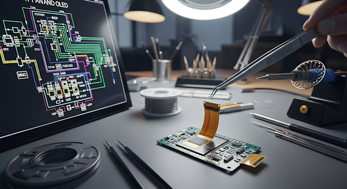 build tft and oled pcb for wearable technology