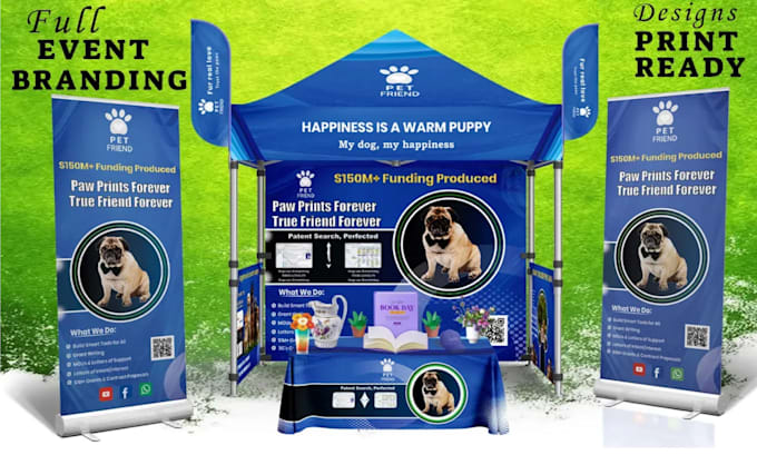 do custom canopy tents, feather flags, table clothes for your events