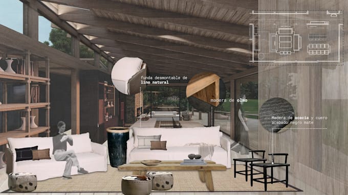 design your interior space for airbnb or residential projects