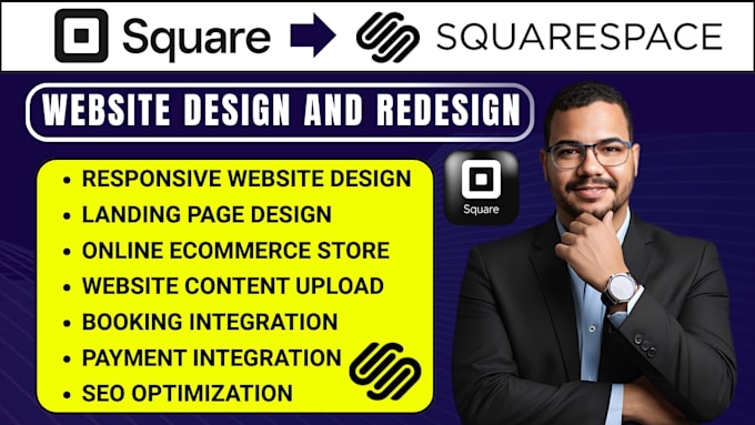 square website design square online store seo redesign squarespace square design