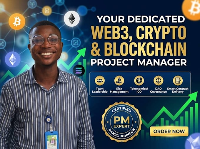 be your expert web3,nft,defi and blockchain project manager