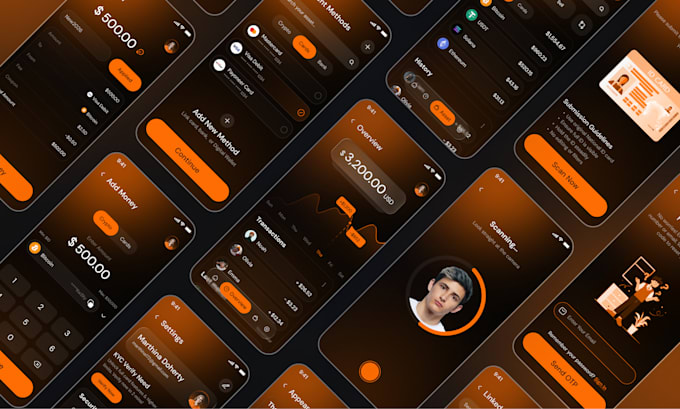 design mobile app and website UI UX with user flow in figma