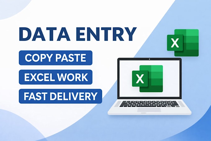 ill do professional data entry, copy typing and web research